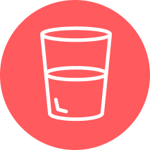 Glass of water