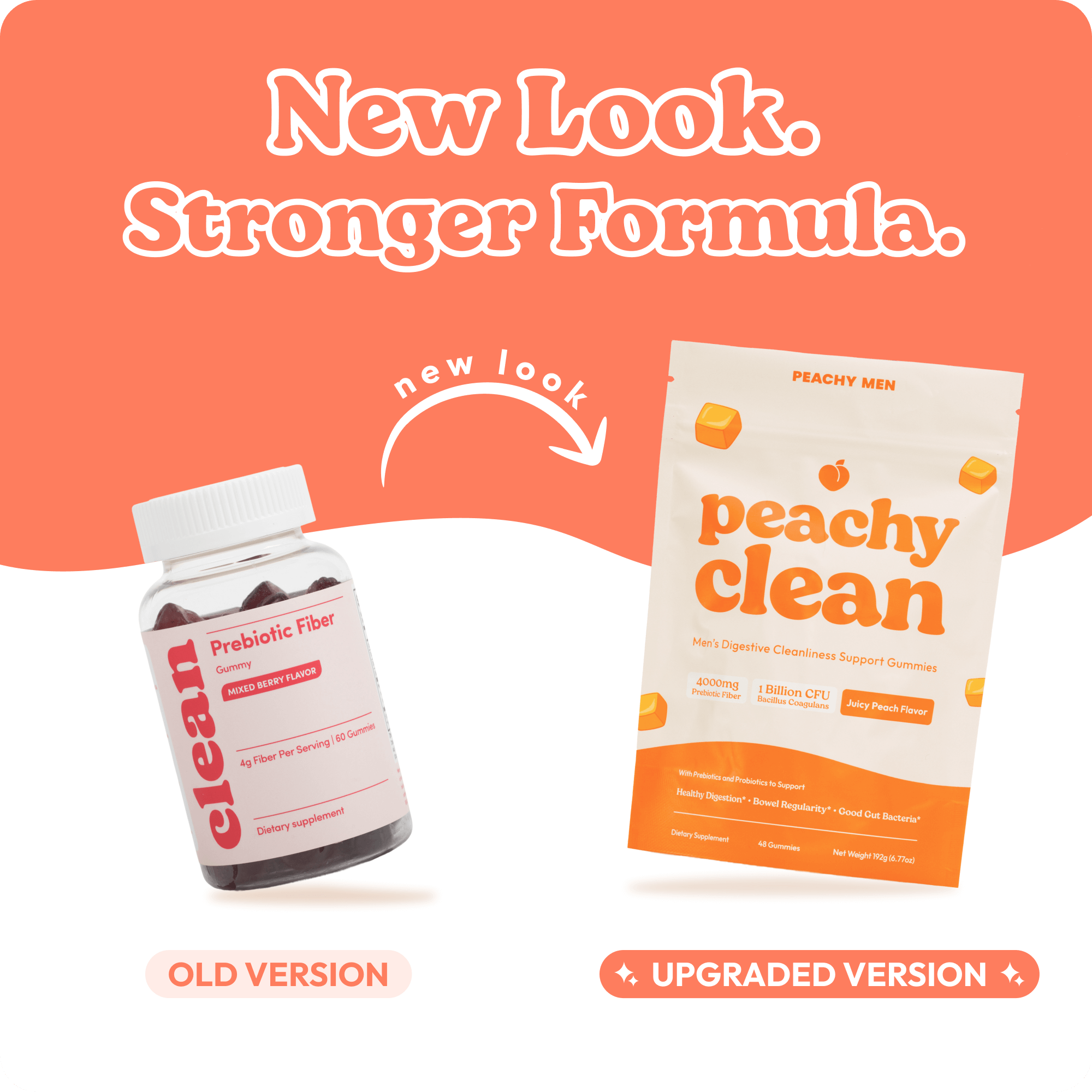 Peachy Clean Fiber Gummies
